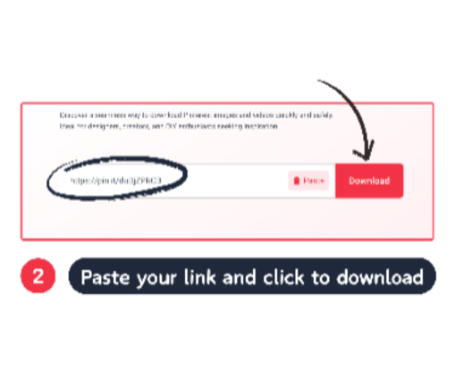 how to paste pinterest link