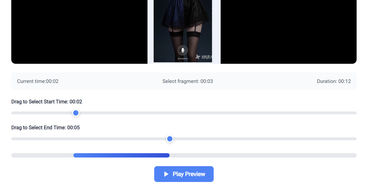 how to Set Video Cutting Duration